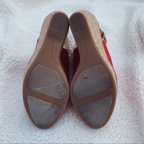 Nine West | Red & Brown | Size: US 7.5 - Picture 4 of 7